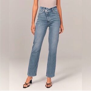 Abercrombie & Fitch Light Blue Straight Leg Jeans